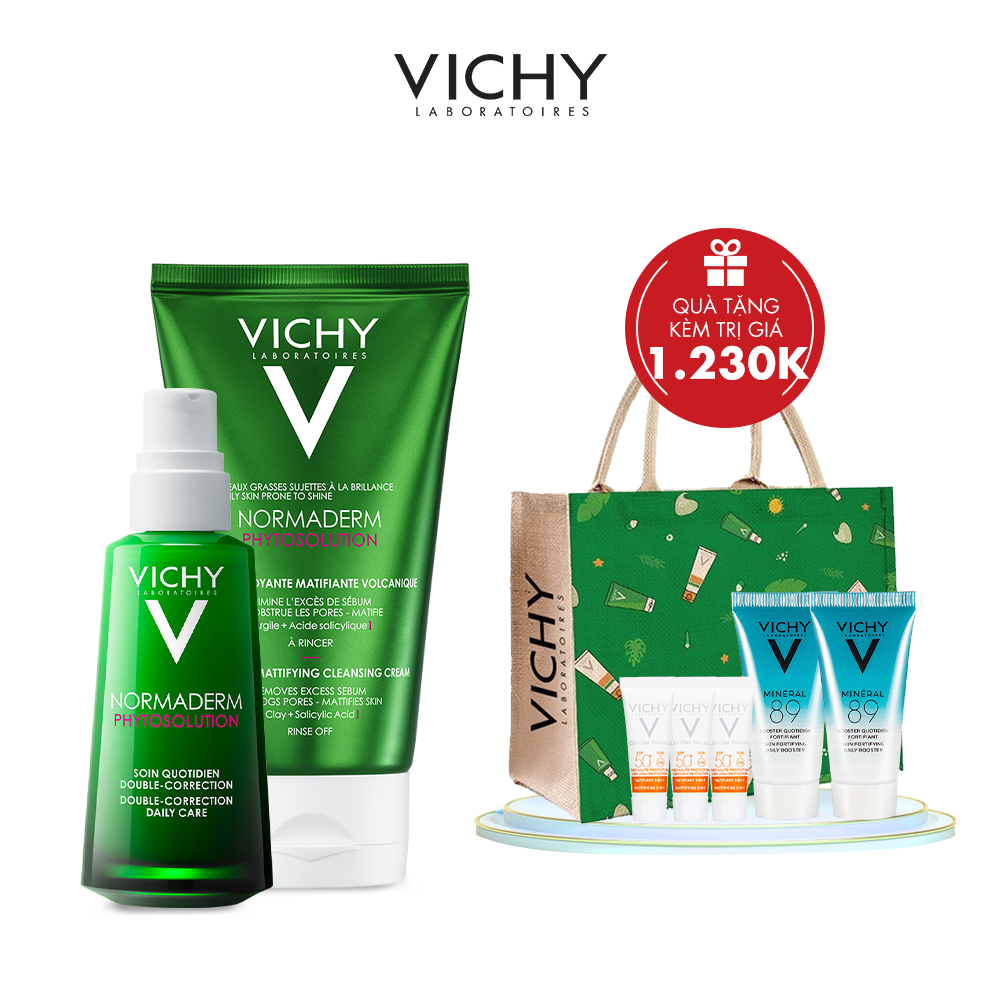 BỘ CHĂM SÓC DA TOÀN DIỆN NORMADERM PHYTOSOLUTION GIÚP PHỤC HỒI NUÔI DƯỠNG VÀ CẢI THIỆN DA DẦU MỤN