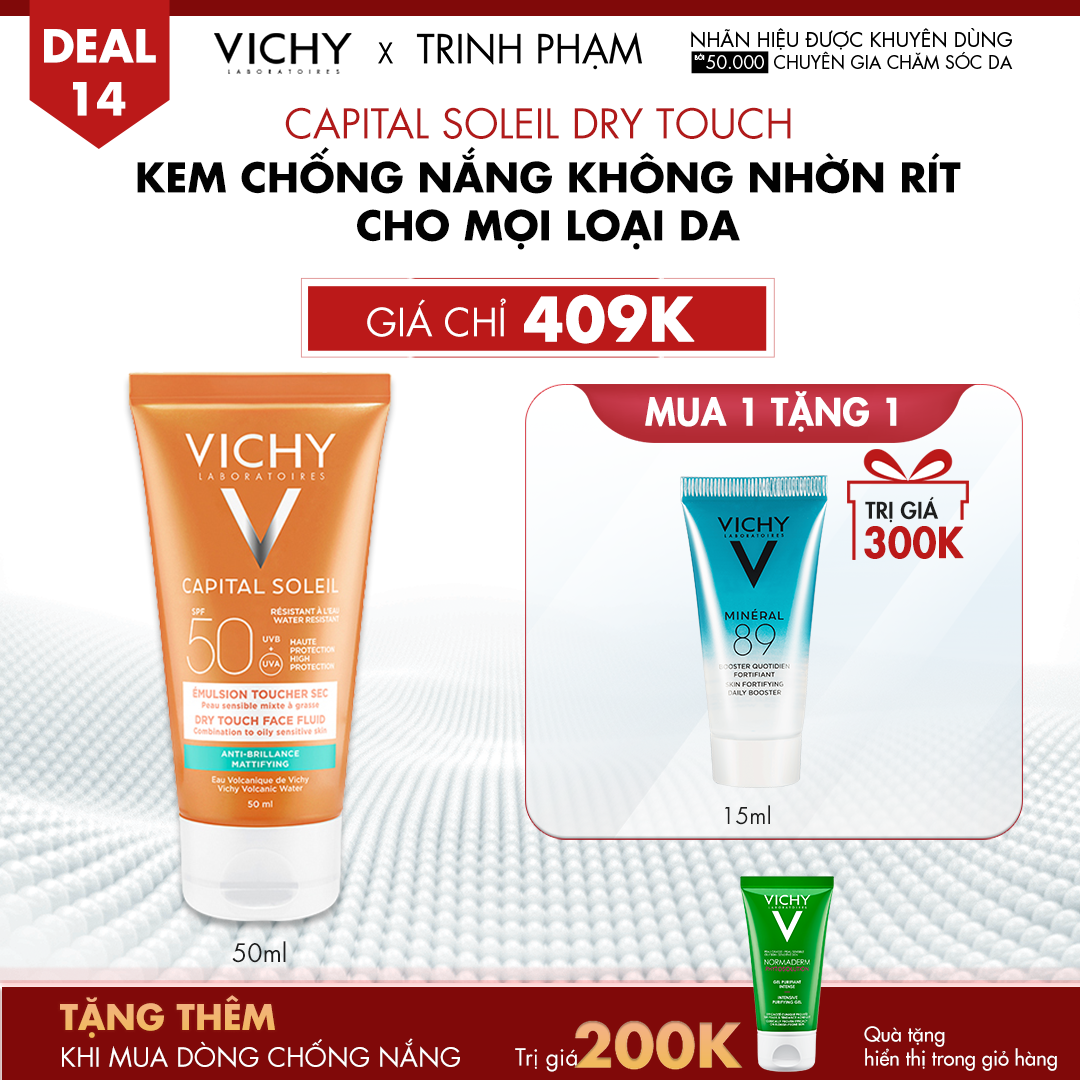 DEAL 14_CAPITAL SOLEIL DRY TOUCH KEM CHỐNG NẮNG KHÔNG NHỜN RÍT CHO MỌI LOẠI DA