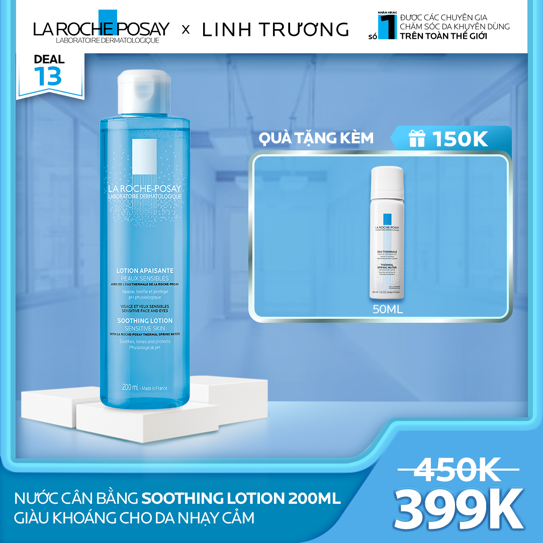 DEAL 13_NƯỚC CÂN BẰNG CHO DA NHẠY CẢM SOOTHING LOTION 200ML GIÀU KHOÁNG CHO DA NHẠY CẢM