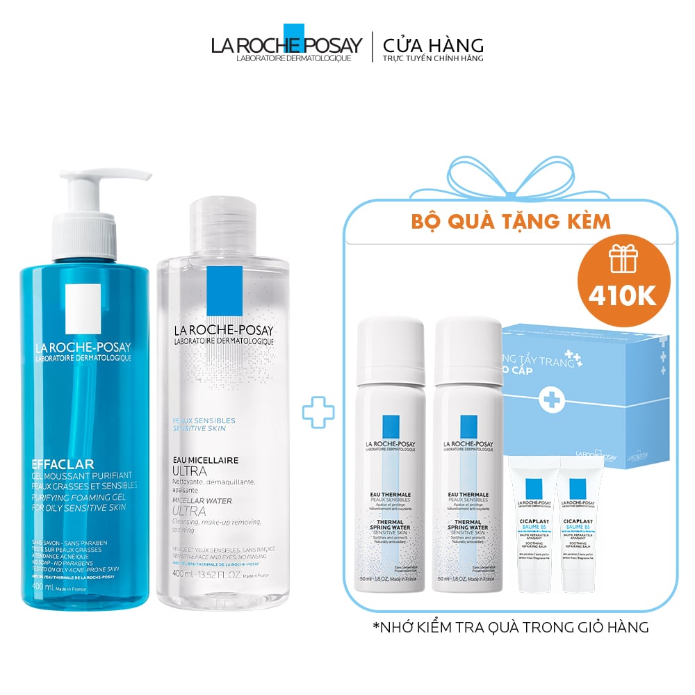 [DEAL 11] BỘ ĐÔI NƯỚC TẨY TRANG & GEL RỬA MẶT LÀM SẠCH MỌI BỤI BẨN, KHÔNG GÂY KHÔ CĂNG