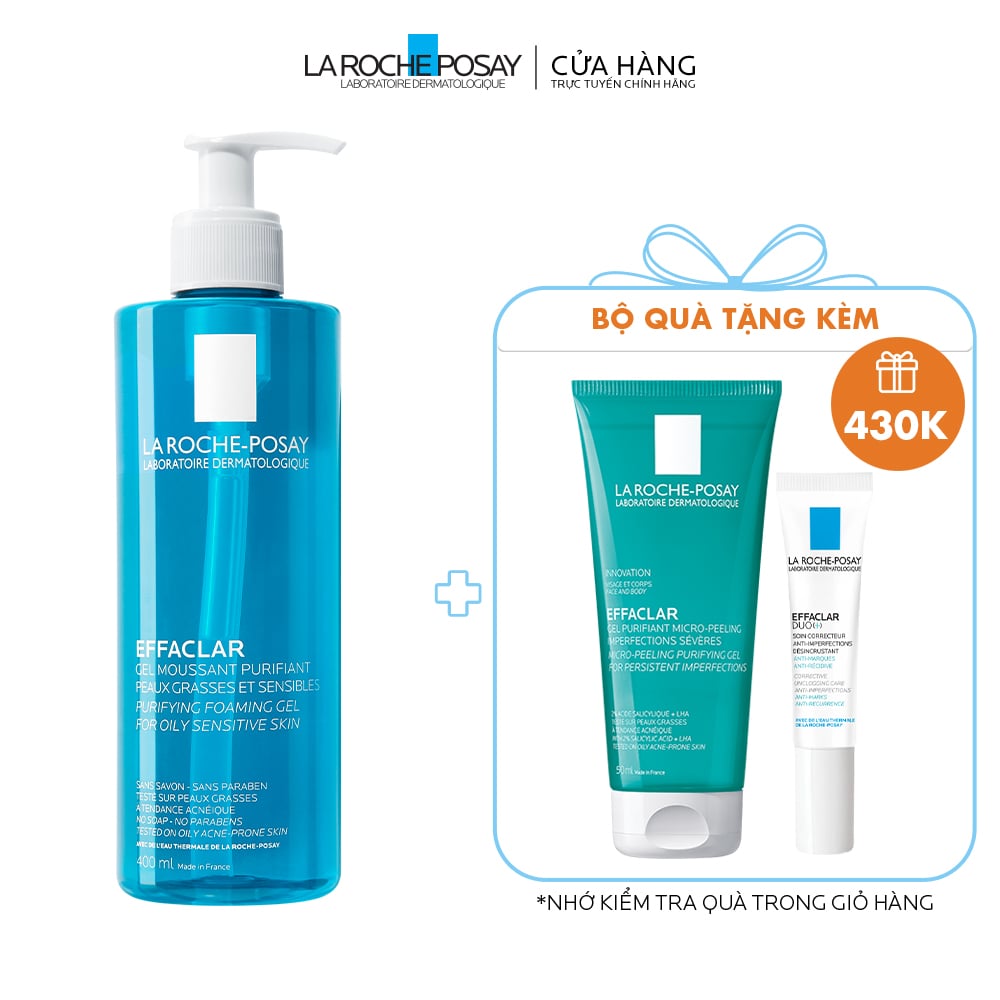 [DEAL 8] SỮA RỬA MẶT LÀM SẠCH SÂU & KIỂM SOÁT BÓNG NHỜN EFFACLAR GEL