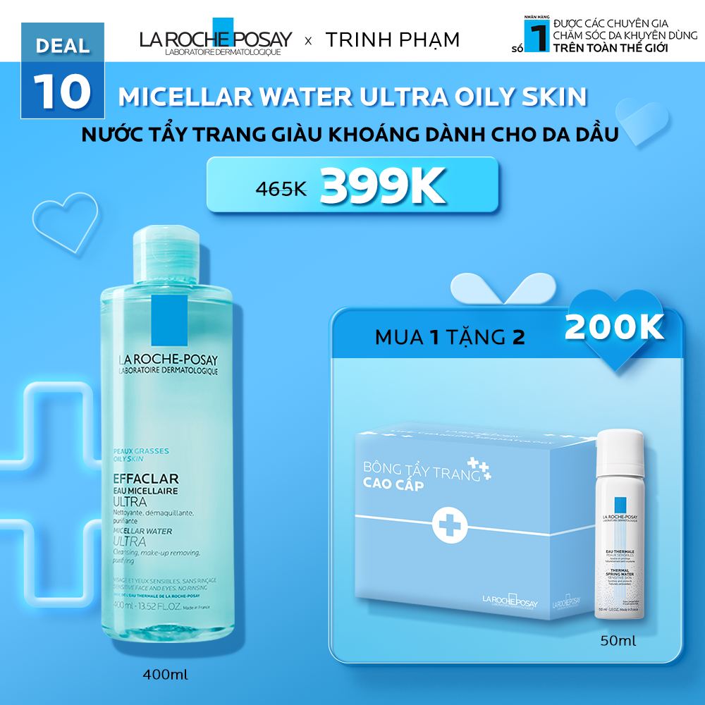 TRINH PHAM_DEAL 10_NƯỚC TẨY TRANG MICELLAR WATER ULTRA OILY SKIN GIÀU KHOÁNG DÀNH CHO DA DẦU