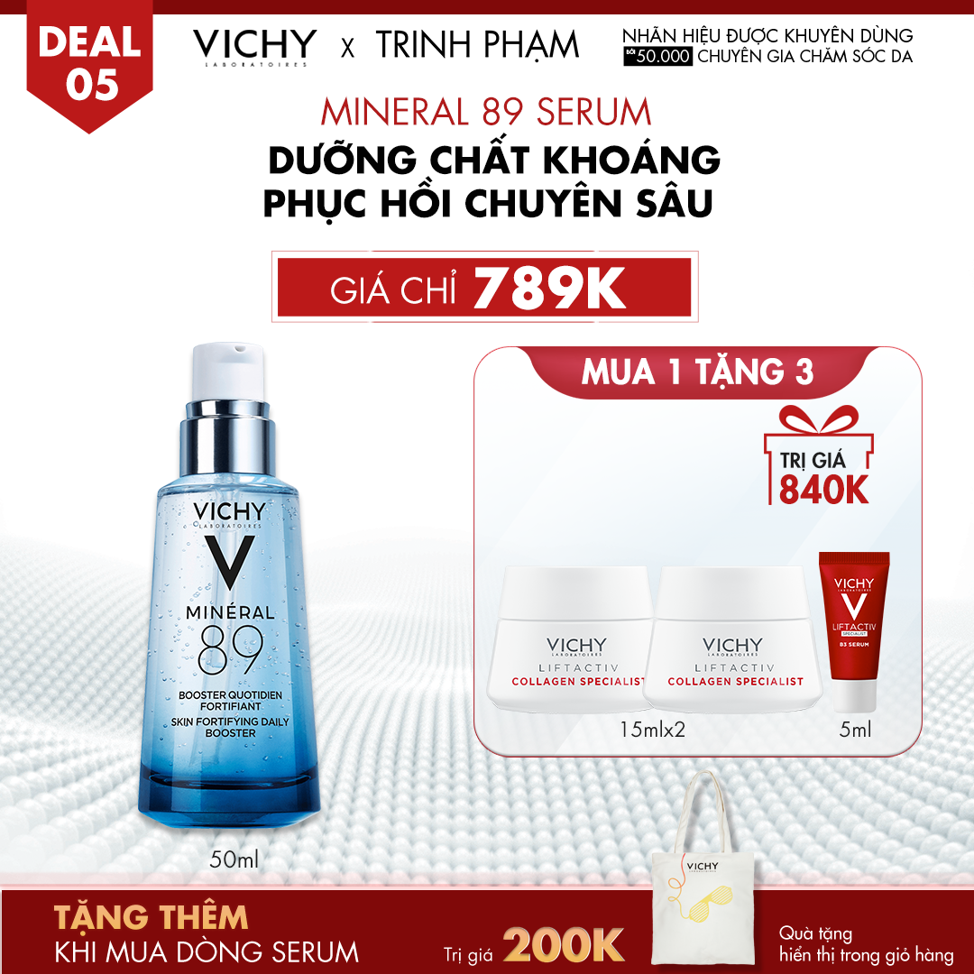 DEAL 5: MINERAL 89 SERUM DƯỠNG CHẤT KHOÁNG PHỤC HỒI CHUYÊN SÂU