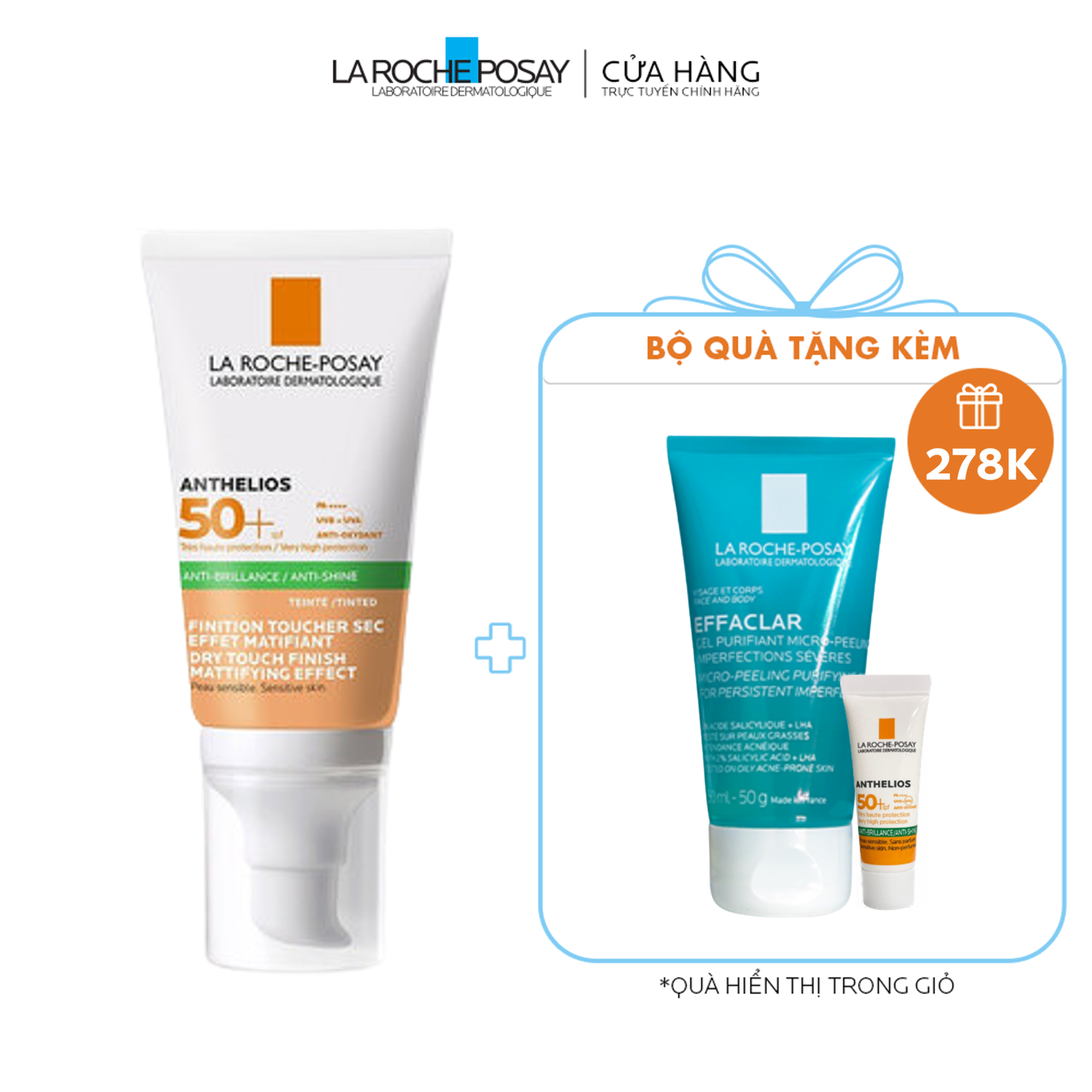 BỘ ĐÔI CHỐNG NẮNG CHE KHUYẾT ĐIỂM & LÀM SẠCH CHO DA DẦU