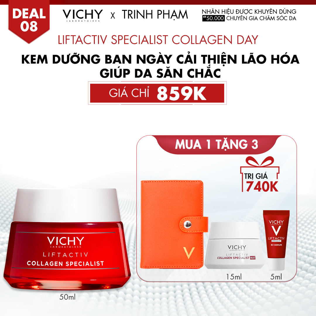 DEAL 8_LIFTACTIV SPECIALIST COLLAGEN DAY KEM DƯỠNG BAN NGÀY CẢI THIỆN LÃO HÓA, GIÚP DA SĂN CHẮC