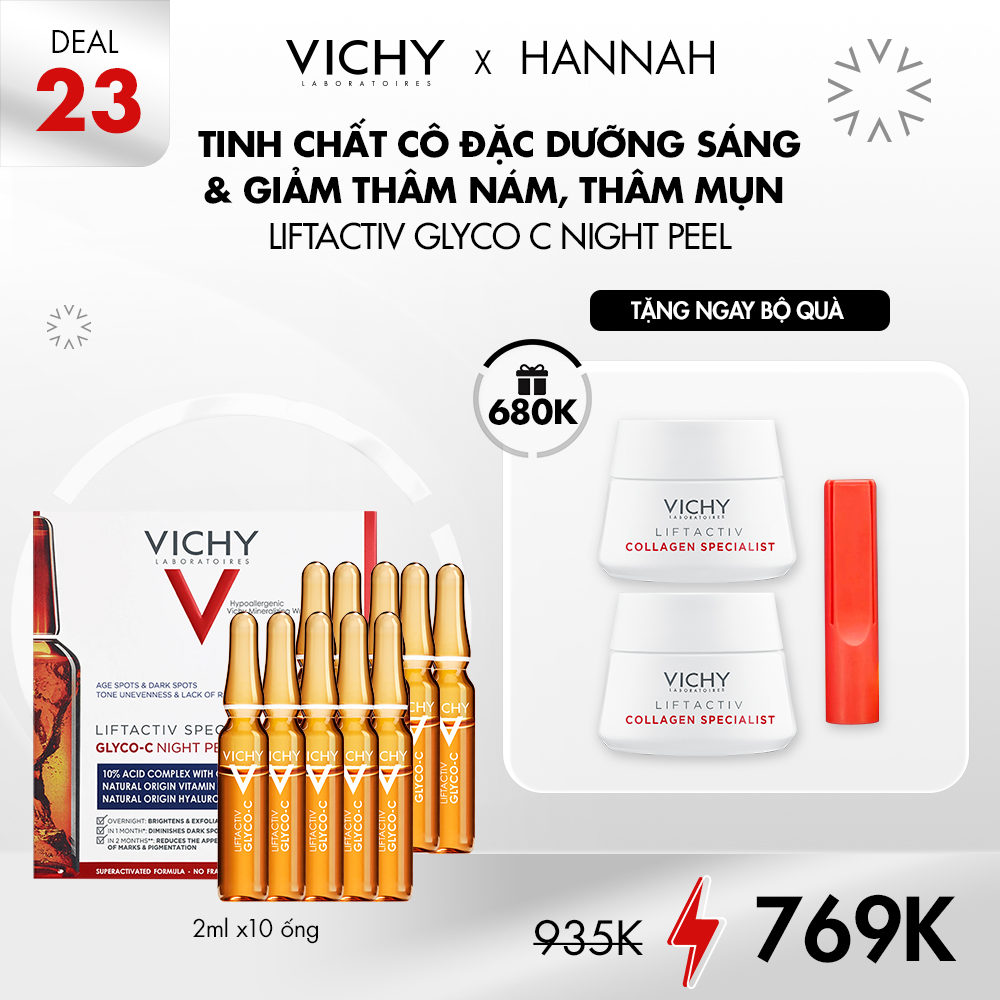 DEAL 23_TINH CHẤT CÔ ĐẶC DƯỠNG SÁNG, GIẢM THÂM NÁM, THÂM MỤN LIFTACTIV GLYCO C NIGHT PEEL