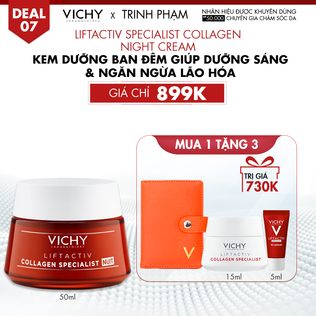 DEAL 7_LIFTACTIV SPECIALIST COLLAGEN NIGHT CREAM KEM DƯỠNG BAN ĐÊM GIÚP DƯỠNG SÁNG & NGĂN NGỪA LÃO HÓA
