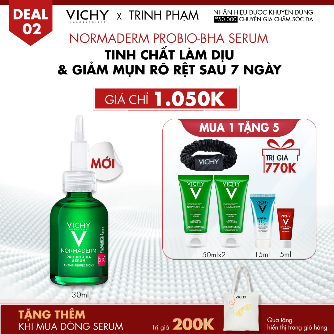 DEAL 2: NORMADERM PROBIO-BHA SERUM TINH CHẤT LÀM DỊU & GIẢM MỤN RÕ RỆT SAU 7 NGÀY