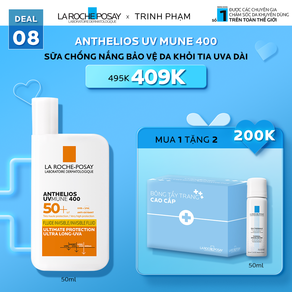 TRINH PHAM_DEAL 8_KEM CHỐNG NẮNG ANTHELIOS UV MUNE 400 BẢO VỆ DA KHỎI TIA UVA DÀI