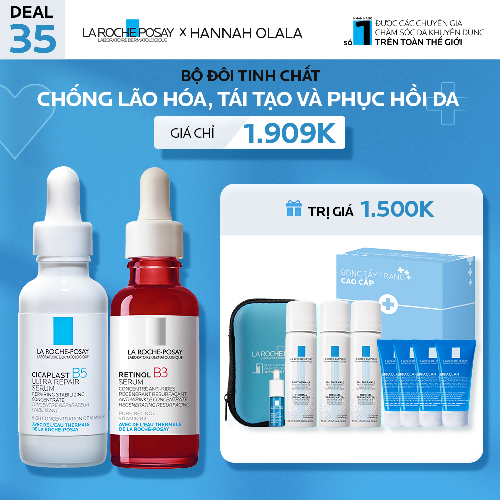 DEAL 35_ BỘ ĐÔI TINH CHẤT CHỐNG LÃO HÓA, TÁI TẠO VÀ PHỤC HỒI DA CHUYÊN SÂU