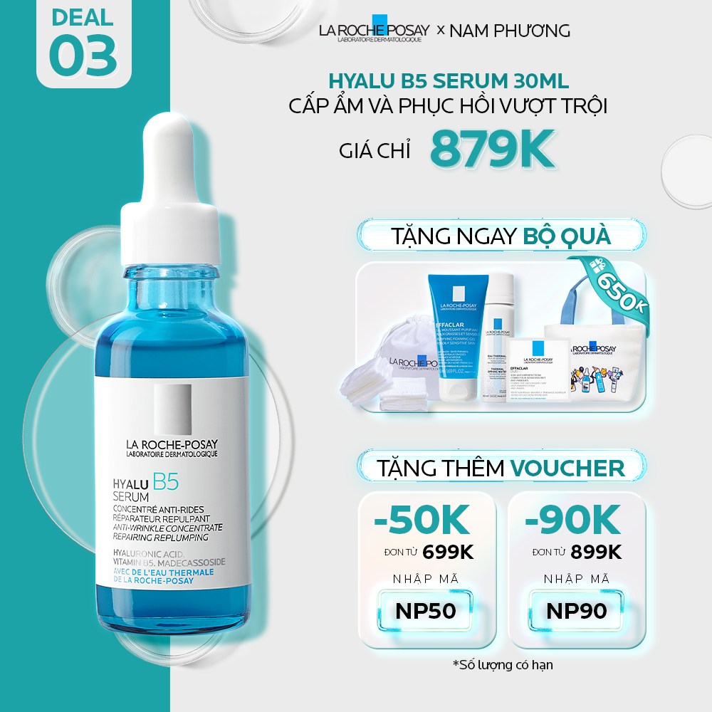DEAL 3_TINH CHẤT HYALU B5 SERUM 30ML CẤP ẨM VÀ PHỤC HỒI VƯỢT TRỘI