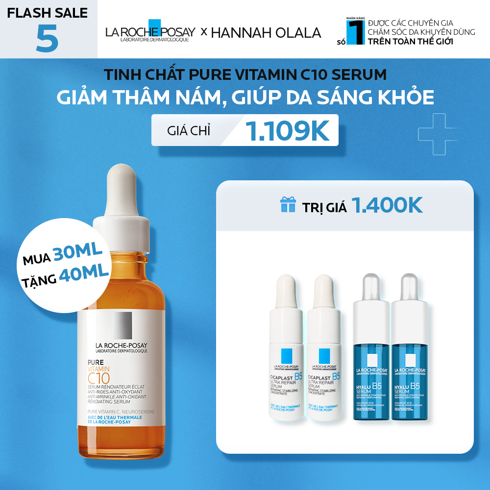 FLASH SALE 5_TINH CHẤT PURE VITAMIN C10 SERUM GIẢM THÂM NÁM, GIÚP DA SÁNG KHỎE