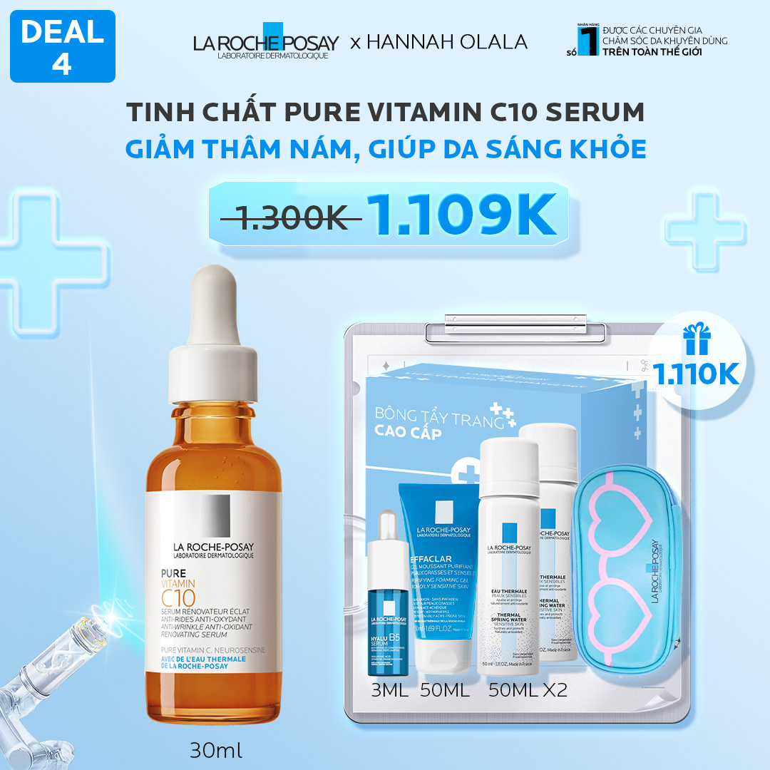 DEAL4_TINH CHẤT PURE VITAMIN C10 SERUM GIẢM THÂM NÁM, GIÚP DA SÁNG KHỎE