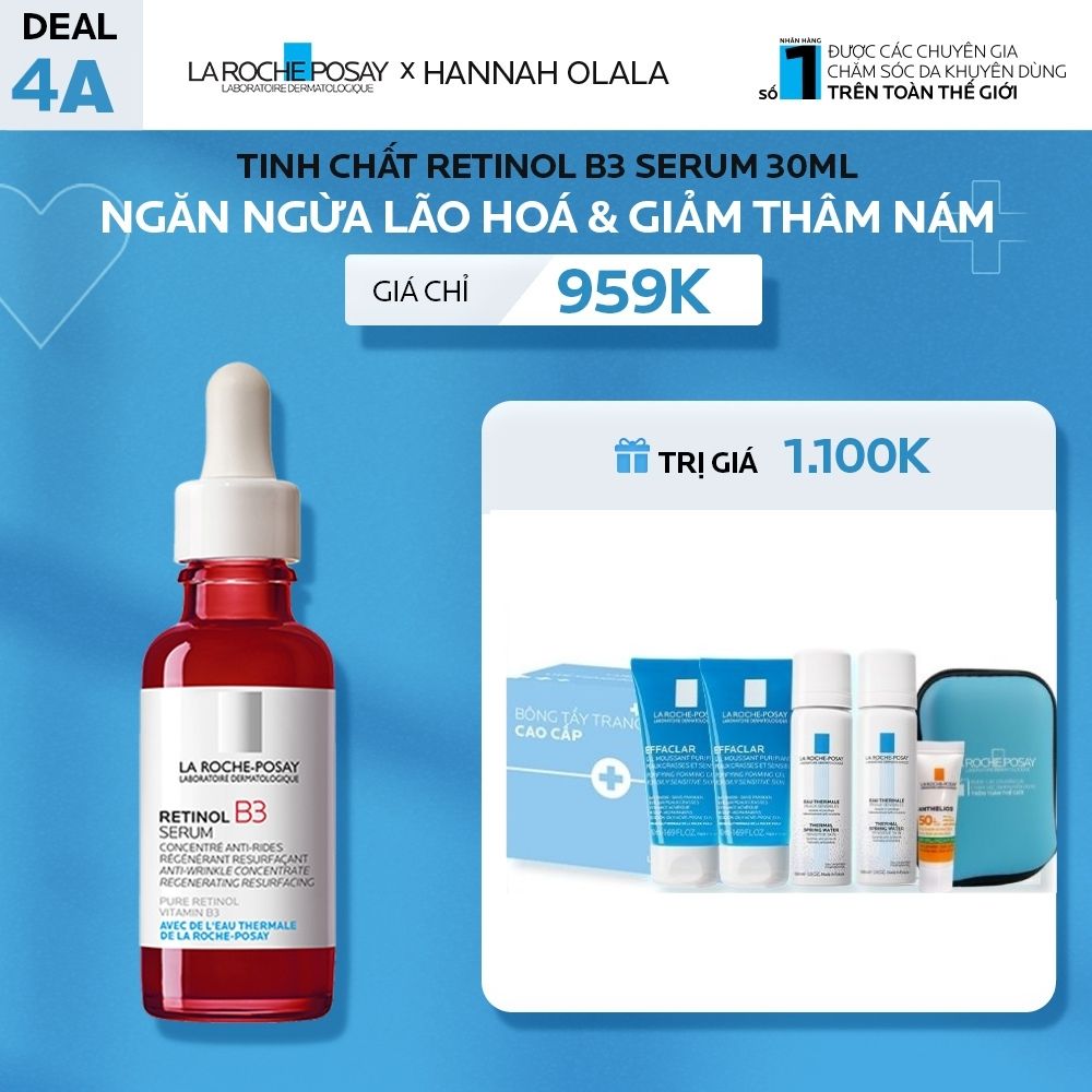 DEAL 4A_TINH CHẤT RETINOL B3 SERUM 30ML NGĂN NGỪA LÃO HOÁ & GIẢM THÂM NÁM