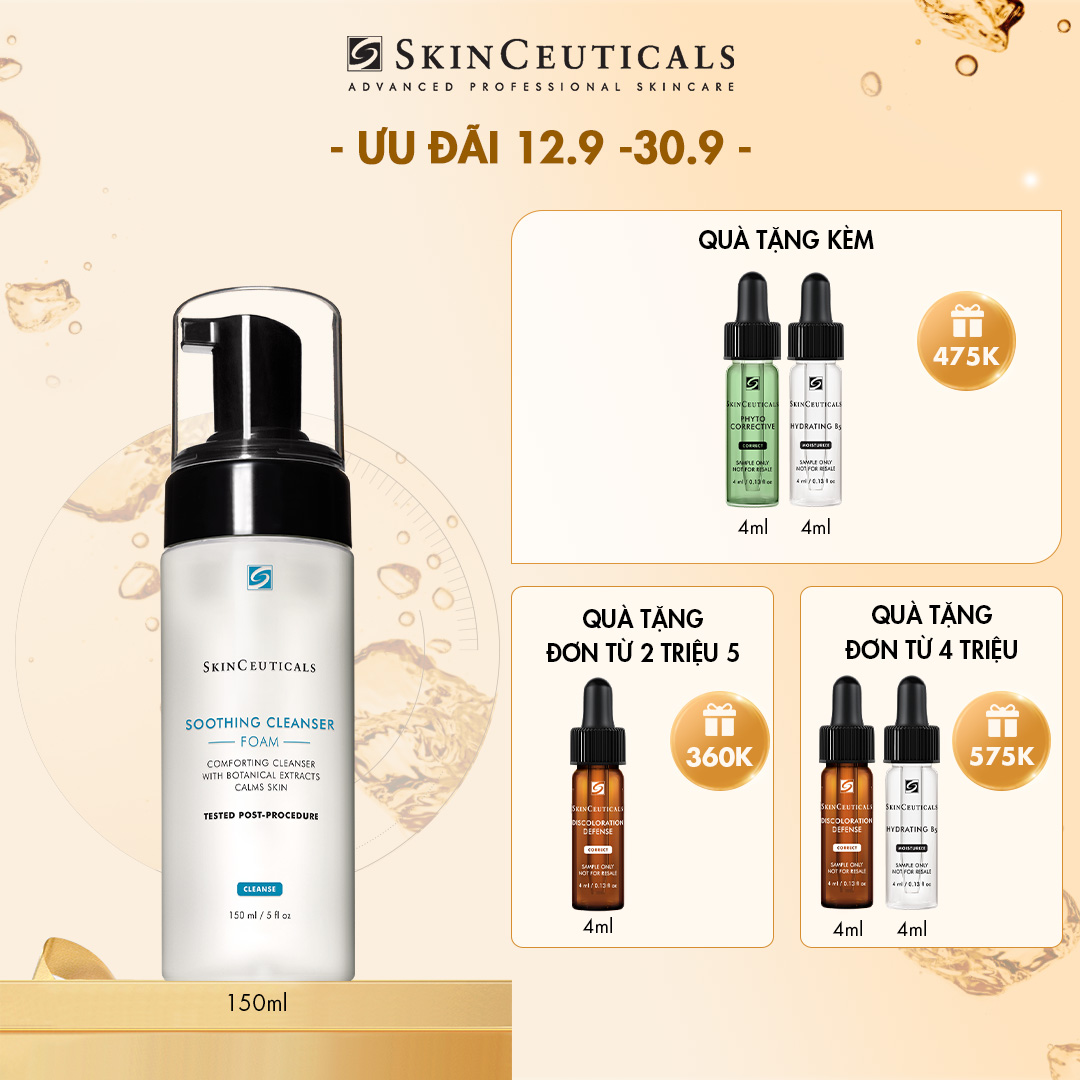 SỮA RỬA MẶT SOOTHING CLEANSER FOAM DẠNG BỌT GIÚP LÀM SẠCH DỊU NHẸ & LÀM MỀM DA