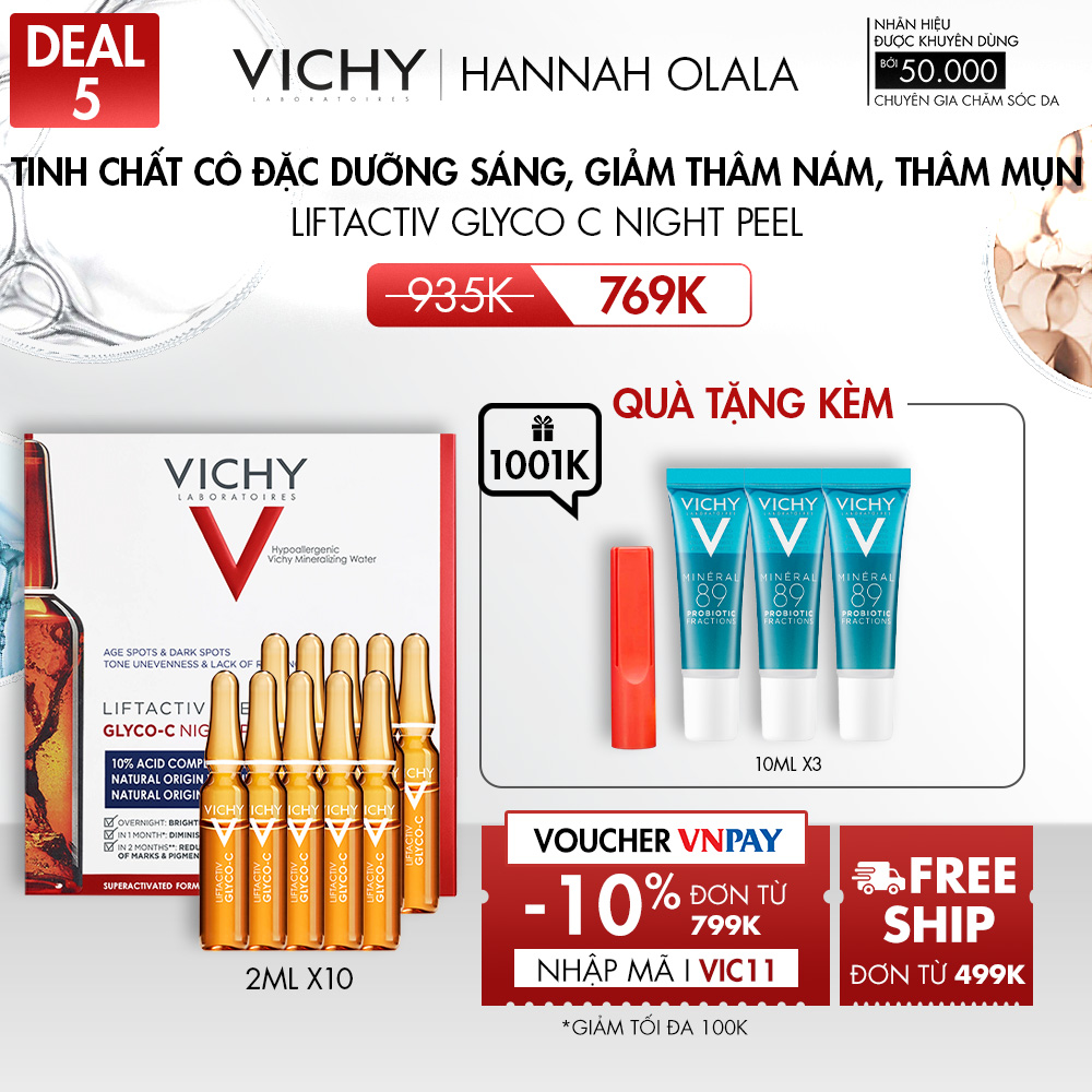 DEAL 5_TINH CHẤT CÔ ĐẶC DƯỠNG SÁNG, GIẢM THÂM NÁM, THÂM MỤN LIFTACTIV GLYCO C NIGHT PEEL