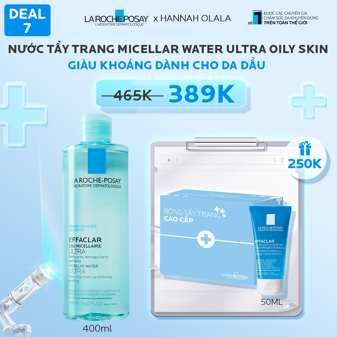 DEAL 7_NƯỚC TẨY TRANG MICELLAR WATER ULTRA OILY SKIN GIÀU KHOÁNG DÀNH CHO DA DẦU