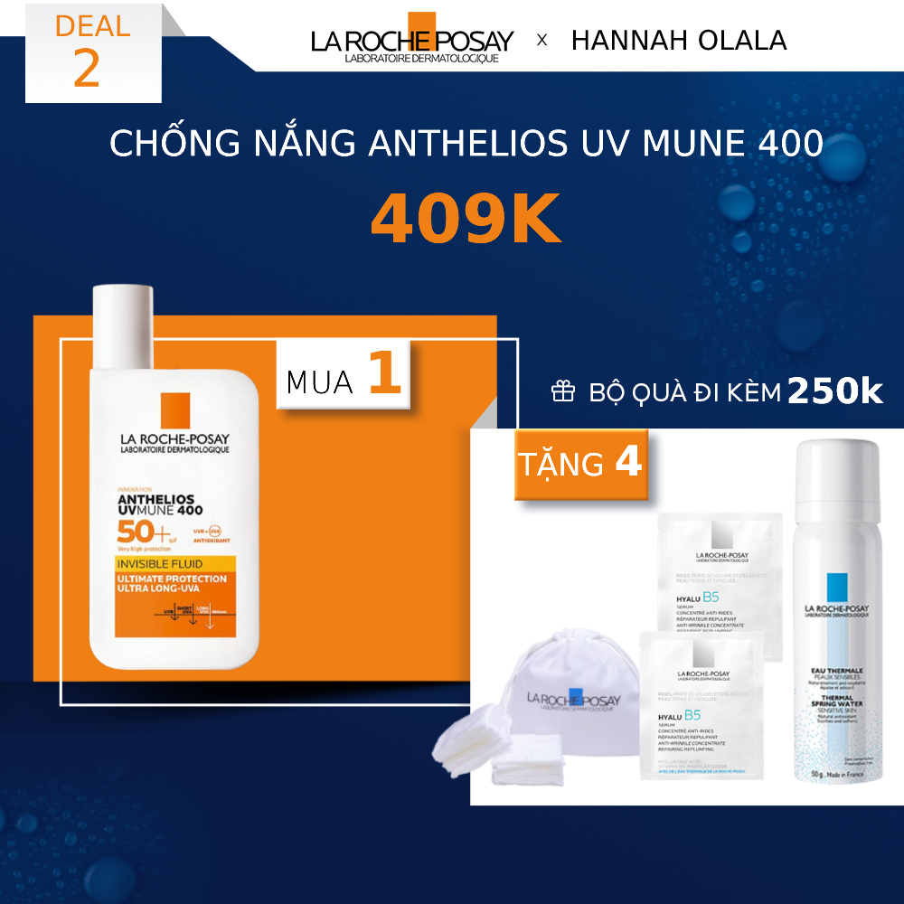 DEAL 2_KEM CHỐNG NẮNG ANTHELIOS UV MUNE 400 BẢO VỆ DA KHỎI TIA UVA DÀI