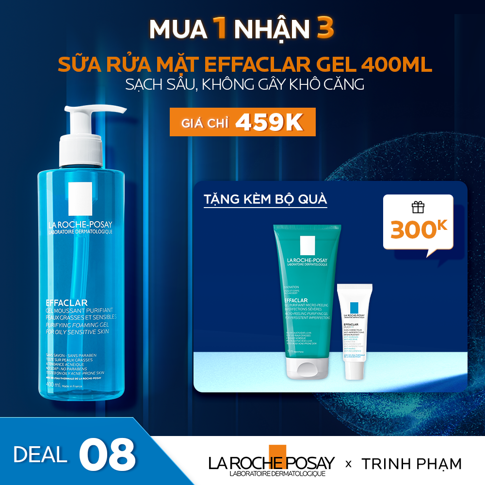 DEAL 8_SỮA RỬA MẶT KIỂM SOÁT BÓNG NHỜN EFFACLAR GEL