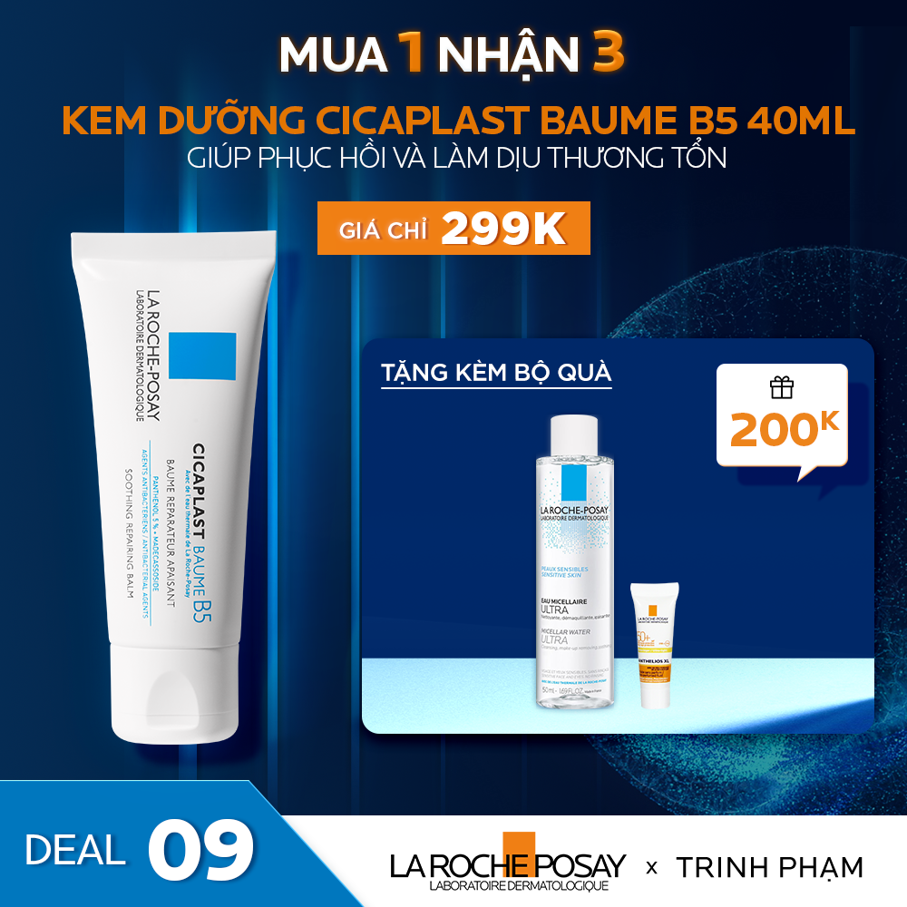 DEAL 9_KEM DƯỠNG GIÚP PHỤC HỒI VÀ LÀM DỊU DA CICAPLAST BAUME B5 40ML