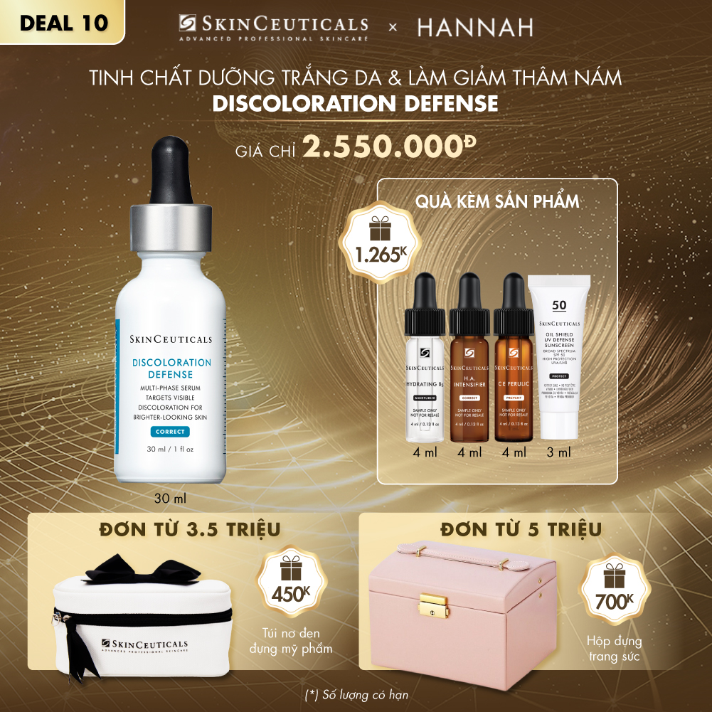 DEAL 10_TINH CHẤT DƯỠNG TRẮNG DA & LÀM GIẢM THÂM NÁM DISCOLORATION DEFENSE