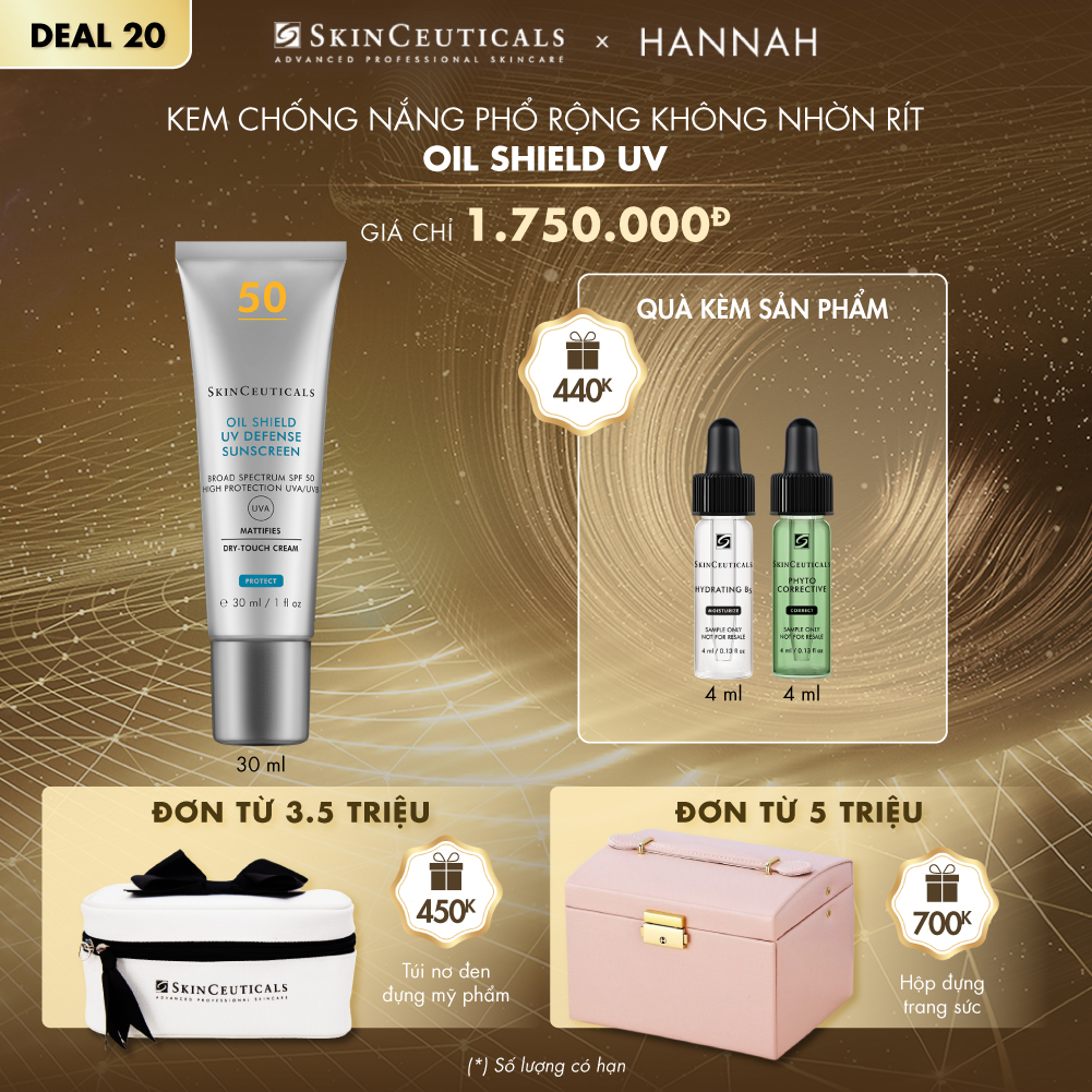 DEAL 20_KEM CHỐNG NẮNG PHỔ RỘNG KHÔNG NHỜN RÍT OIL SHIELD UV
