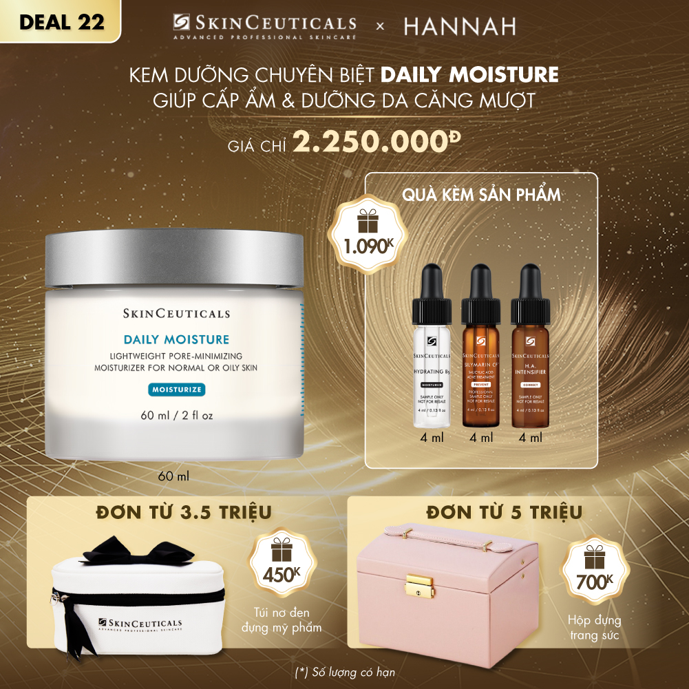 DEAL 22_KEM DƯỠNG CHUYÊN BIỆT DAILY MOISTURE GIÚP CẤP ẨM & DƯỠNG DA CĂNG MƯỢT