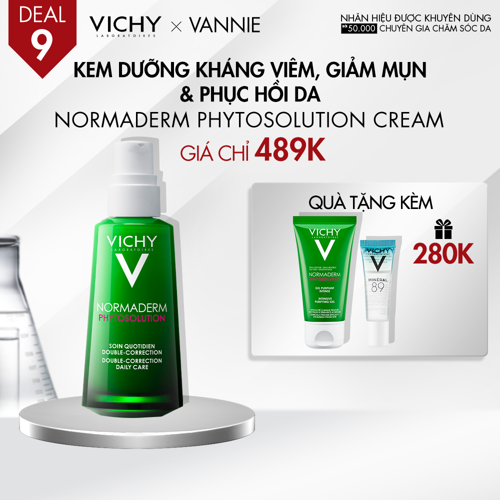 DEAL 9_KEM DƯỠNG KHÁNG VIÊM, GIẢM MỤN & PHỤC HỒI DA NORMADERM PHYTOSOLUTION CREAM
