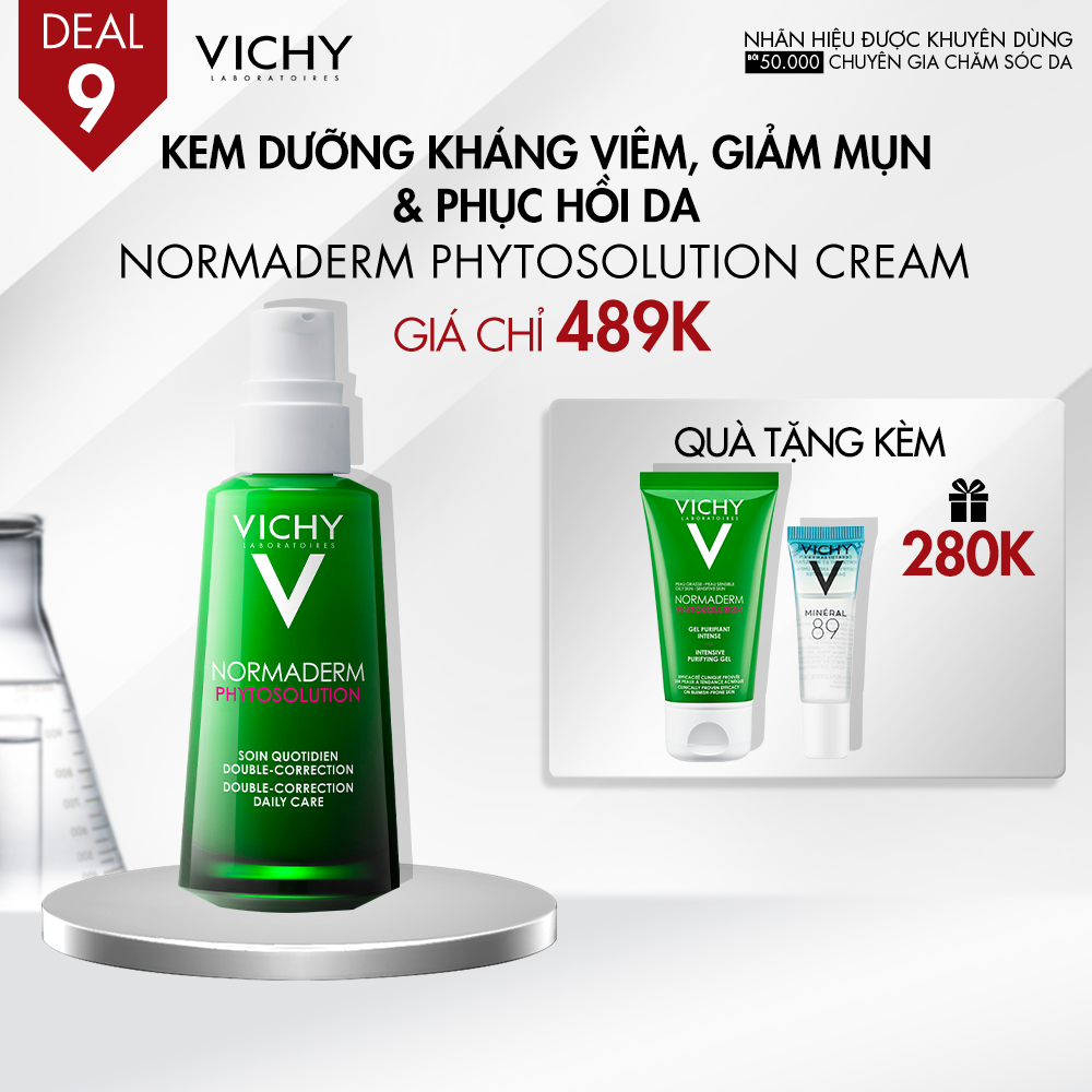 DEAL 09_KEM DƯỠNG KHÁNG VIÊM, GIẢM MỤN & PHỤC HỒI DA NORMADERM PHYTOSOLUTION CREAM.