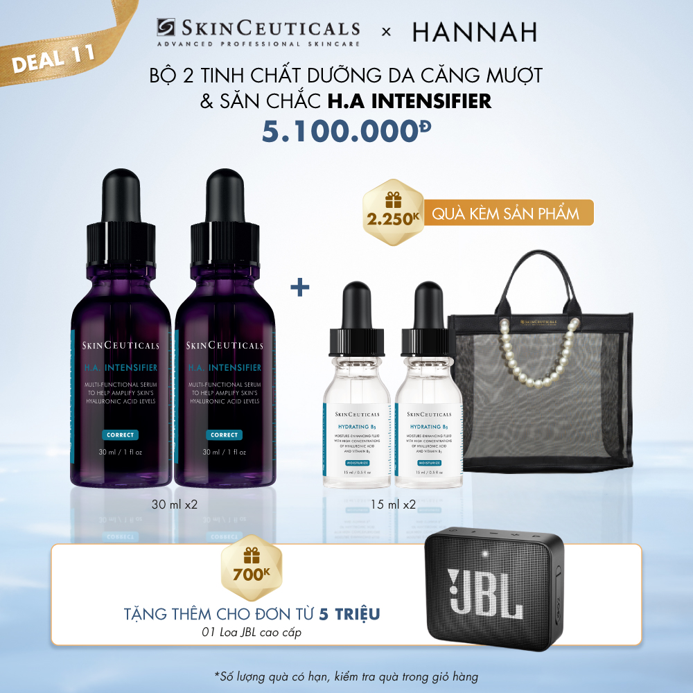 DEAL 11_BỘ ĐÔI TINH CHẤT DƯỠNG DA CĂNG MƯỢT & SĂN CHẮC H.A INTENSIFIER