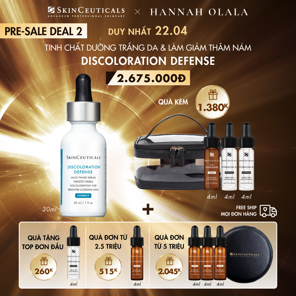 PRE-SALE 2_TINH CHẤT DƯỠNG TRẮNG DA & LÀM GIẢM THÂM NÁM DISCOLORATION DEFENSE