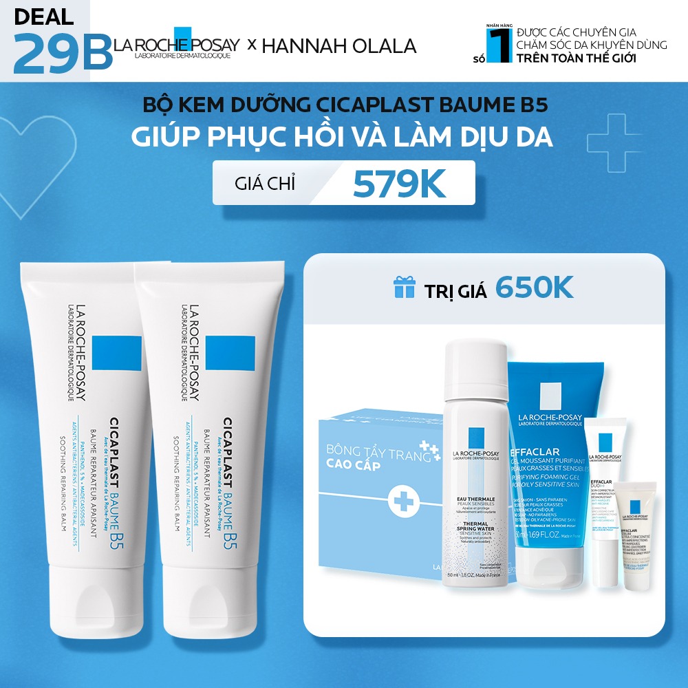 DEAL 29B_BỘ KEM DƯỠNG CICAPLAST BAUME B5 GIÚP PHỤC HỒI VÀ LÀM DỊU DA