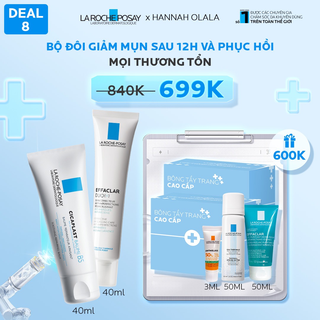 DEAL 8_BỘ ĐÔI GIẢM MỤN SAU 12H VÀ PHỤC HỒI MỌI THƯƠNG TỔN