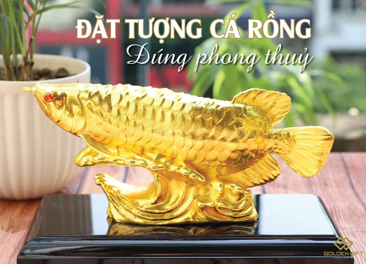 Cách đặt tượng cá Rồng đúng phong thủy để tài lộc ùn ùn kéo tới