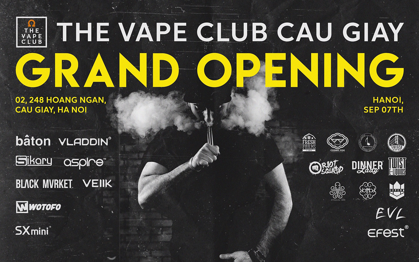 TƯNG BỪNG KHAI TRƯƠNG THE VAPE CLUB CẦU GIẤY