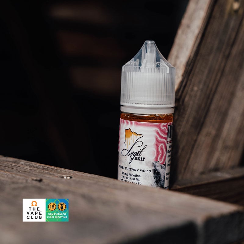 Tinh Dầu Legit Drip Bubble Berry Falls Salt Nic 30ml