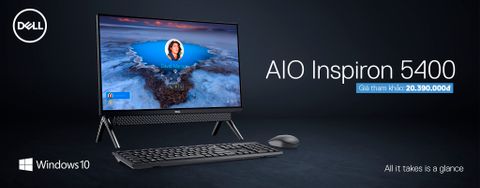 Dell Inspiron 5400 AIO: Thiết kế đẹp, hướng đến văn phòng hiện đại