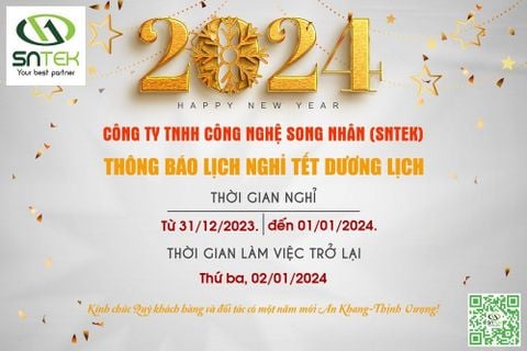 THÔNG BÁO LỊCH NGHỈ TẾT DƯƠNG LỊCH NĂM 2024