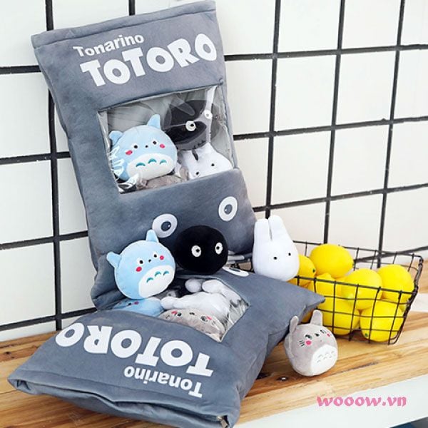 Túi gấu bông hình Totoro dễ thương, trang trí phòng ngủ, phòng ...