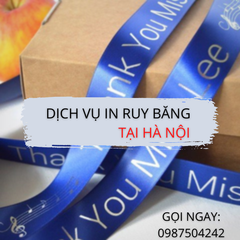 In Ruy băng tại Hà Nội - Dịch vụ in giá thành rẻ