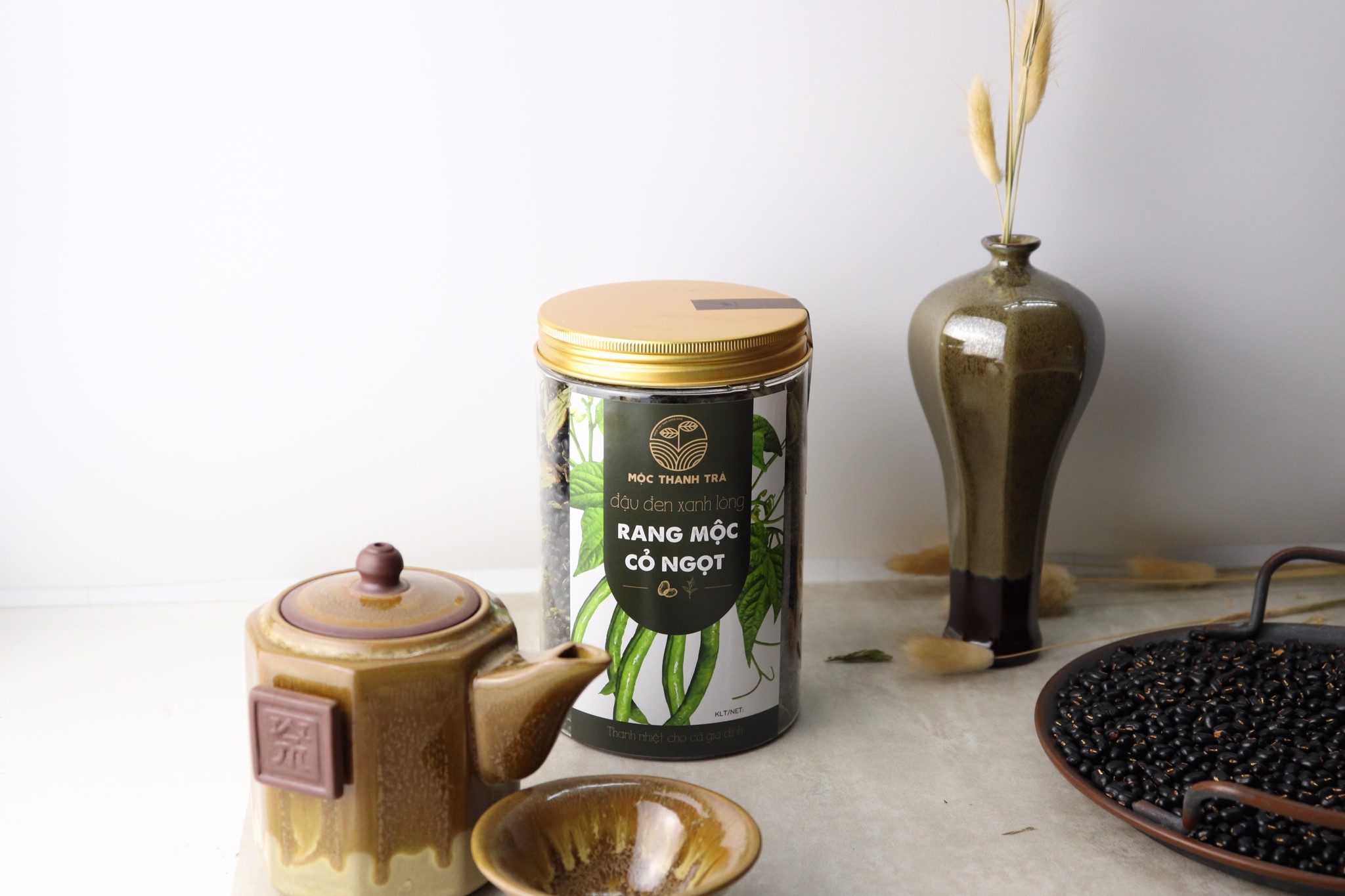 GỐM Ủ CHUM ĐẤT SÉT HẠ THỔ, ĐẬU ĐEN XANH LÒNG SAU KHI RANG!