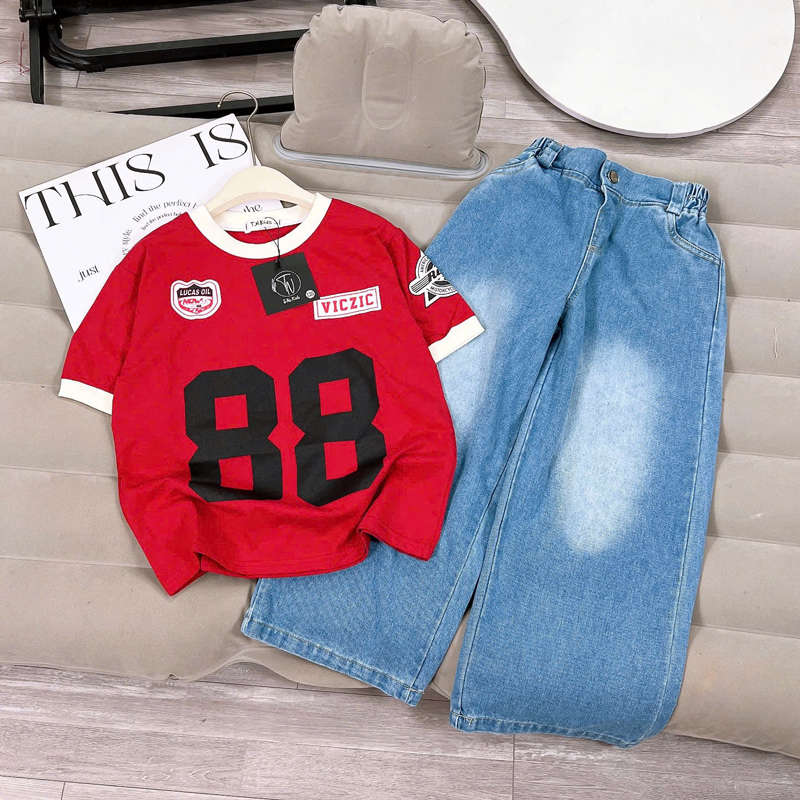 bộ jean dài bé gái số 88