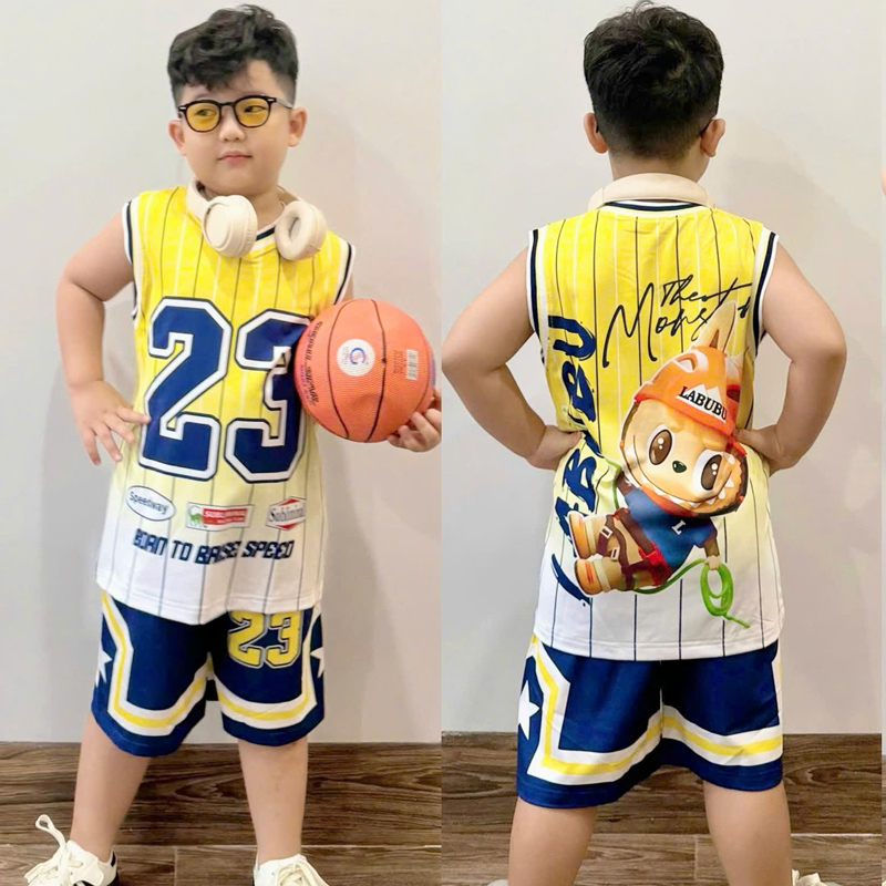 bộ thun lạnh bé trai 3d