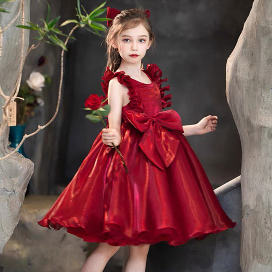Quần áo trẻ em ren mùa hè váy công chúa trẻ em cho bé gái trang phục