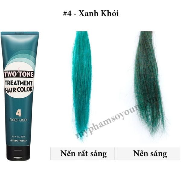 Thuốc Nhuộm Tóc Tạm Thời Etude House Two Tone Treatment Hair Color – Mỹ  Phẩm SoYoung
