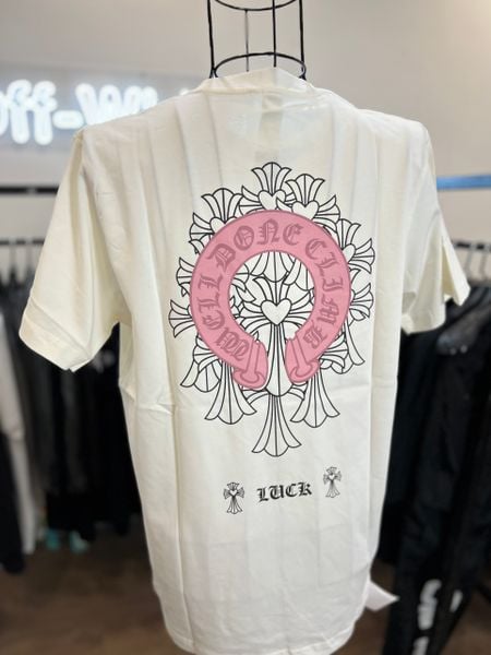 Áo Chrome Hearts Crosses Pink Ring T-shirt