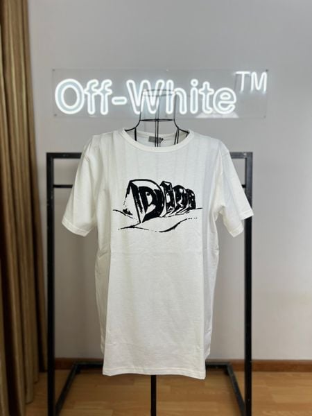 Áo Dior logo T-shirt