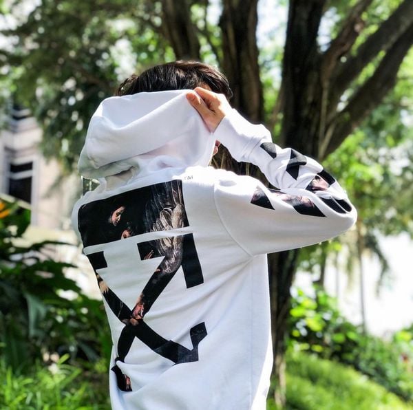 Áo Off white Hoodie Caravaggio Angel Arrows