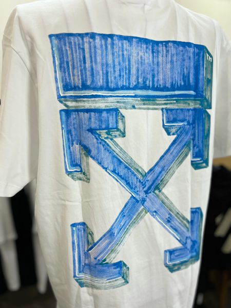 Áo Off White Marker Blue White T-Shirt (new)