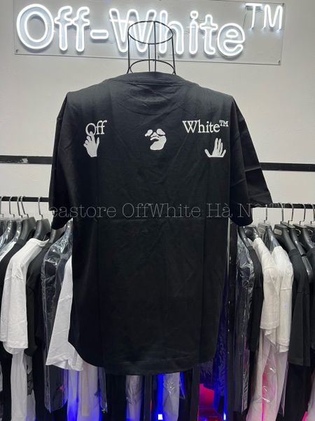 Áo Offwhite Hands-Off Logo Black T-shirt ss22